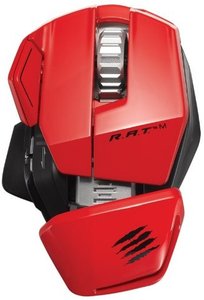 Mad Catz R.A.T.M Wireless Mobile Gaming Maus für PC, Mac und mobile Endgeräte, rot