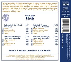 Mallon/Toronto Chamber Orchestra: Sinfonien op.3,NR-1-4