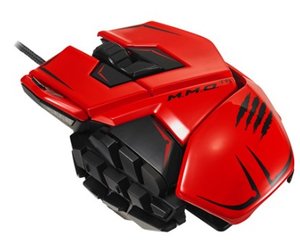 Mad Catz M.M.O. TE Gaming-Maus für PC und Mac, rot