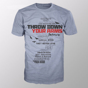 Throw Down Your Arms (Shirt M/Grey)