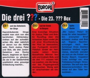 Die drei ??? - Die 23. Box. Box.23, 3 Audio-CDs