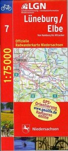 LGN Radwanderkarte Niedersachsen - Lüneburg / Elbe