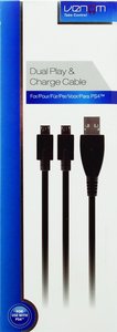 VENOM - Dual Play & Charge, Ladekabel (3m), für PS4