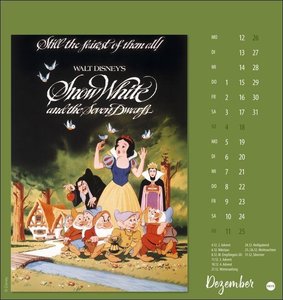 Disney Classic Filmplakate Postkartenkalender 2022