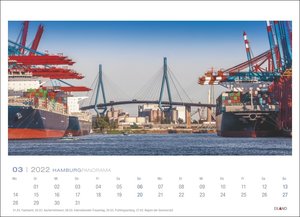 Hamburg Panorama Kalender 2022