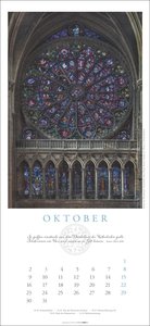 Kirchenfenster Kalender 2023. Kunstschätze aus europäischen Kathedralen in einem großen Wandkalender. Fotokalender im Großformat zeigt die Fenster in allen Details.