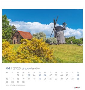 Usedom Postkartenkalender 2026