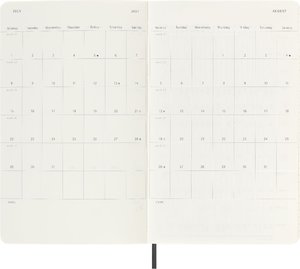 Moleskine 12 Monate Wochen Notizkalender 2024, Large/A5, Schwarz