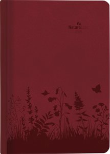 Buchkalender Nature Line Flower 2025 - Taschen-Kalender A5 - 1 Tag 1 Seite - 416 Seiten - Umwelt-Kalender - mit Hardcover - Alpha Edition