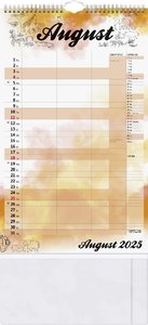 Familienkalender (2025) Aquarell