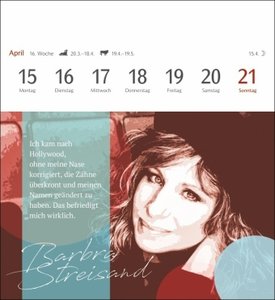 Starke Frauen Postkartenkalender 2024. Jede Woche ein kluges Zitat von mutigen Frauen! Kalender zum Aufstellen für die wöchentliche Portion Inspiration