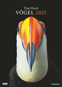 Tim Flach: Vögel 2025 – Posterkalender von DUMONT– Vogel-Porträts von Tim Flach – Poster-Format 50 x 70 cm