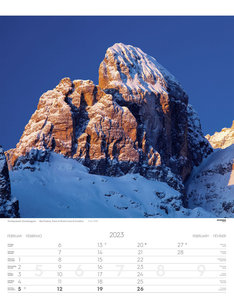 Weltnaturerbe Dolomiten Kalender 2023