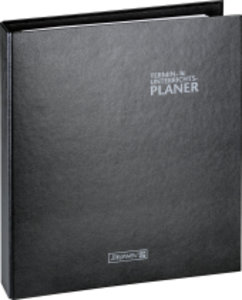 Termin-/Unterrichtsplaner 2021/2022, Ringbuch-Kalender mit Einlage, A4 schwarz