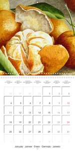 FRUITS SELECTED PAINTINGS BY YANNY PETTERS (Wall Calendar 2021 300 × 300 mm Square)