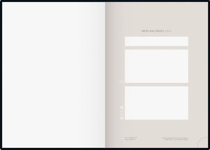 Wochenkalender, Buchkalender, 2024, Fabulous, Kunststoff-Einband, hellgrau