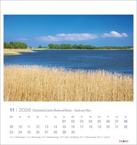 Ostseeküste Postkartenkalender 2026