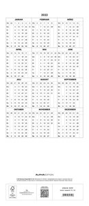 Glücksmomente 2022 Familienplaner - Familienkalender - Wandkalender - 19,5x45