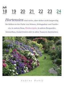 Der literarische Gartenkalender 2022