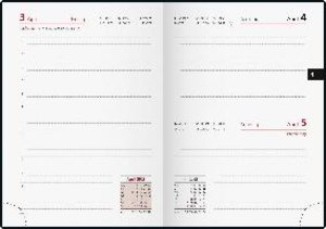 Tageskalender Modell Technik III, 2023, Schaumfolien-Einband Catana schwarz