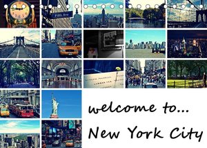 welcome to New York City / Geburtstagskalender (Tischkalender 2022 DIN A5 quer)