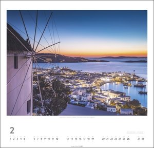 Griechische Inseln Kalender 2023. Großer Wandkalender mit Urlaubsflair: Fotos beliebter griechischer Inseln in einem Fotokalender im Großformat. Griechenland-Kalender