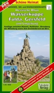 Doktor Barthel Karte Hessische Rhön - Wasserkuppe, Fulda, Gersfeld und Umgebung