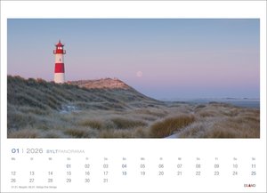 Sylt Panorama Postkartenkalender 2026