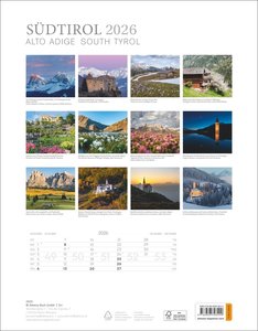 Südtirol Kalender 2026