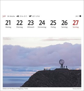 Norwegen Sehnsuchtskalender 2025 - Wochenkalender mit 53 Postkarten
