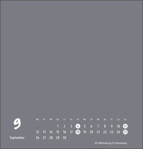 Bastelkalender anthrazit mittel 2022