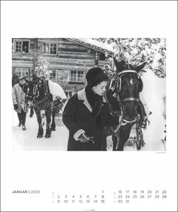Romy Kalender 2023. Großer Wandkalender mit 12 exklusiven Aufnahmen der Sissi-Darstellerin Romy Schneider. Dekorativer Kalender zum Aufhängen