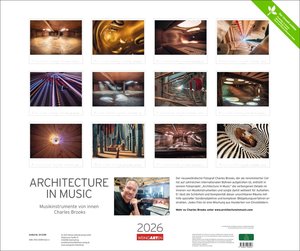 Architecture in Music Kalender 2026 - Musikinstrumente von innen