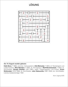 Brain Jogging Tagesabreißkalender 2026