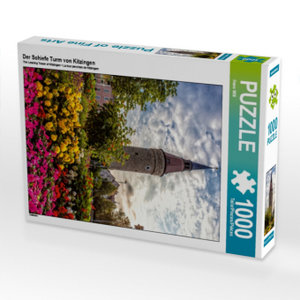 CALVENDO Puzzle Der Schiefe Turm von Kitzingen 1000 Teile Puzzle hoch