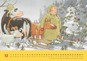 Die Kuh Lieselotte 2025 - Erfunden und illustriert von Alexander Steffensmeier - Wandkalender für Kinder - Format 42 x 29,7 cm