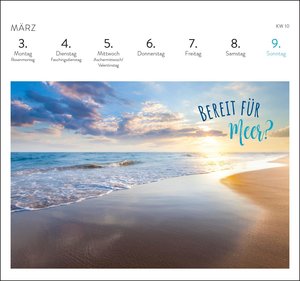 Postkartenkalender 2025: Träume vom Meer