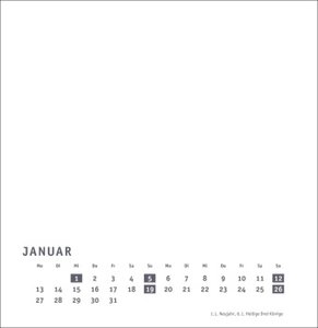 Premium-Bastelkalender weiß groß 2025