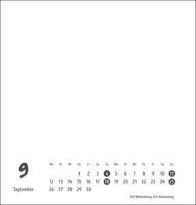 Bastelkalender weiß mittel 2022
