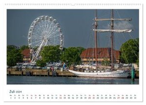 Warnemünde an der Ostsee (Wandkalender 2024 DIN A2 quer), CALVENDO Monatskalender