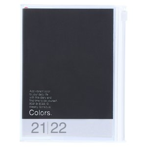 MARK\'S 2021/2022 Taschenkalender A6 vertikal, COLORS, Black