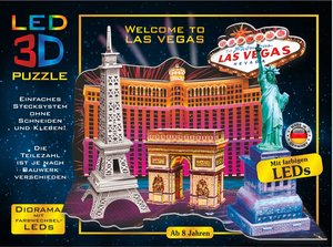LED Diorama Puzzle Motiv: Welcome to Las Vegas 43 Teile