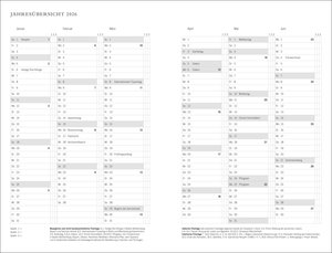 Diario Wochen-Kalenderbuch A6, schwarz 2026
