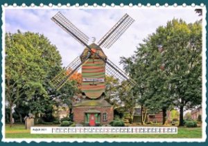 Die schönsten Windmühlen am Niederrhein (Tischkalender 2021 DIN A5 quer)