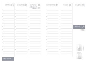 times&more Typo Kalenderbuch Kalender 2021