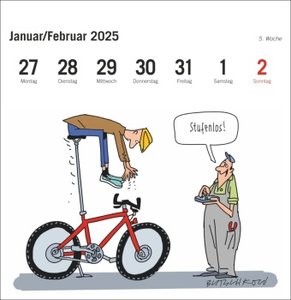 Peter Butschkow: Fahrrad unser Premium-Postkartenkalender 2025