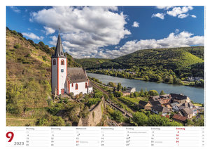 Die Mosel von Trier bis Koblenz 2023 Wandkalender A3 Spiralbindung