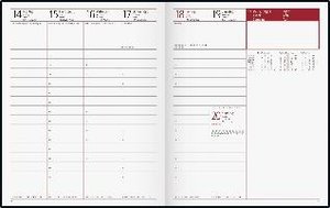 rido/idé 7024074903  Wochenkalender  Buchkalender  2023  Modell Managerkalender TM  2 Seiten = 1 Woche  Blattgröße 20,5 x 26 cm  Kunstleder-Einband Belnova  schwarz