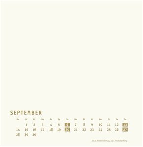 Premium-Bastelkalender gold groß 2026