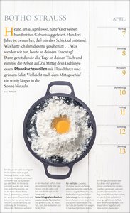 Der literarische Küchenkalender Wochenkalender 2025